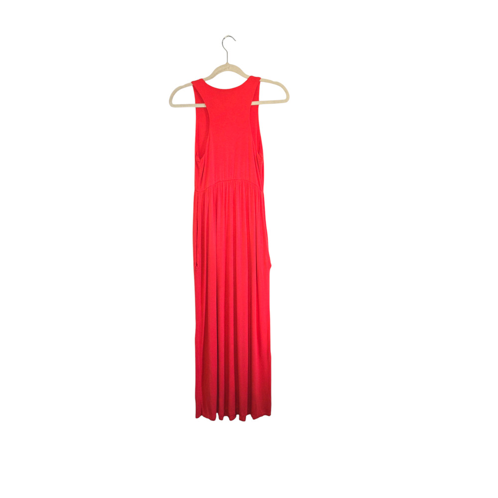 Bellamie Women's Orange Maxi Dress - Size Medium - Soft Stretchy Rayon Blend - Picture 3 of 3